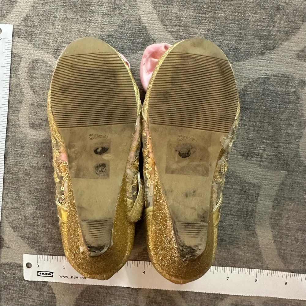 Disney’s Belle dress up shoes gold/pink